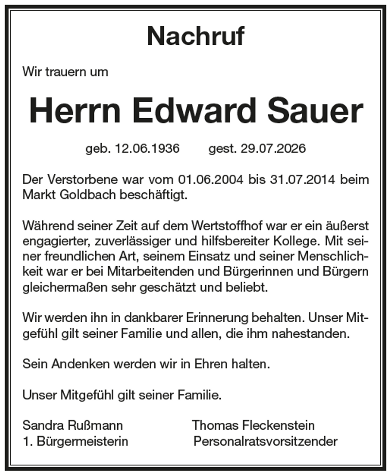 Nachruf-Edward-Sauer
